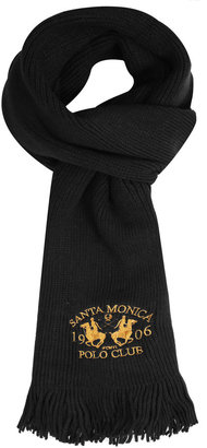 Yours Clothing SANTA MONICA Black Knitted Scarf With Tassels