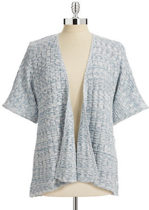 STYLE AND CO. Petite Hi-Lo Flyaway Front Cardigan