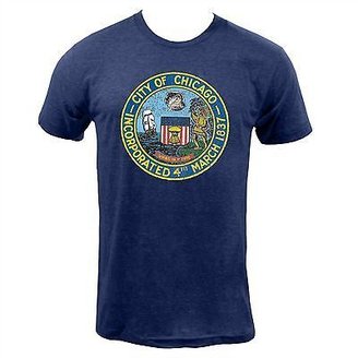 American Apparel City of Chicago Seal - Tri Indigo Distressed City Seal T- Shirt