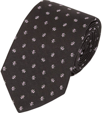 Ralph Lauren Black Label Spitafield Squares Jacquard Tie