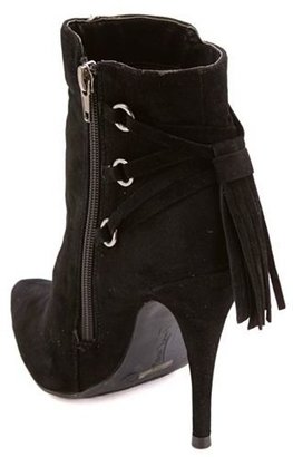 Charlotte Russe Anne Michelle Lace-Up Back High Heel Booties