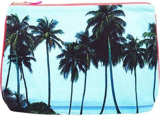 Dezso ‘Maldives’ Cotton Canvas Pouch Clutch