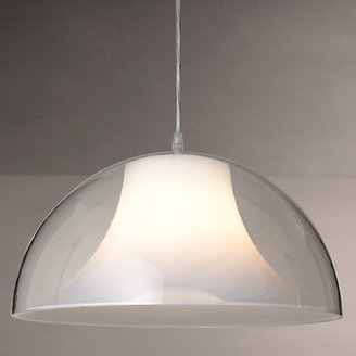 John Lewis 7733 House by John Lewis Morf Acrylic Dome Pendant, Clear