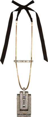 Lanvin Crystal-Cut Pendant Necklace
