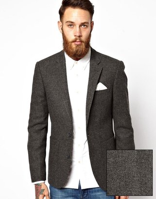ASOS Slim Blazer In 100% Wool