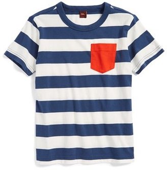 Tea Collection 'Maritime' Stripe Cotton T-Shirt (Baby Boys)