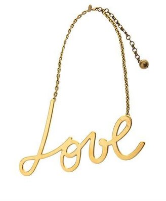 Lanvin Iconic Love gold-tone necklace