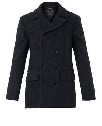 Paul Smith PS Textured wool and alpaca-blend pea coat