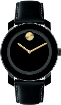 Movado Bold 42mm Bold Watch, Black/Gold