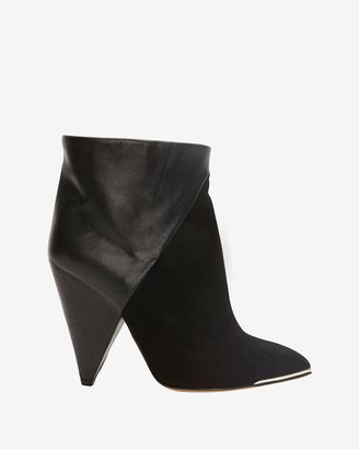 IRO Exclusive Keira Leather/Suede Booties: Black
