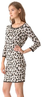 Velvet Leopard Sweater Dress
