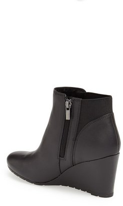 Clarks 'Rosepoint Bell' Leather Wedge Boot (Women)