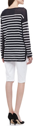 Vince Boat-Neck Striped Sweater