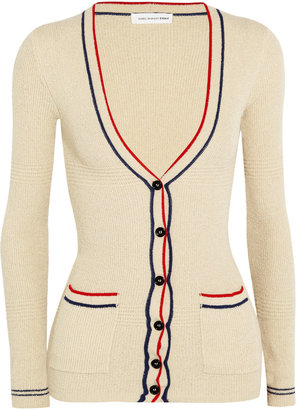 Etoile Isabel Marant Madras cotton-blend terry cardiagn