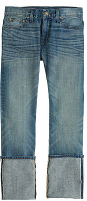 J.Crew Point Sur slim stacker Japanese selvedge jean in klutey wash