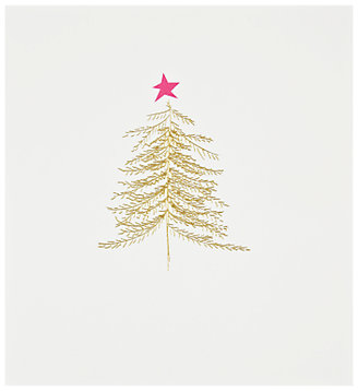 Caroline Gardner Gold Christmas Tree Card