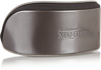 Alexander McQueen Cat eye acetate and metal sunglasses