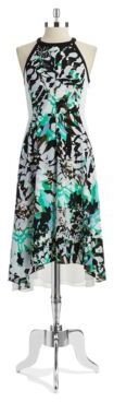 DKNY DKNYC Plus Floral Fit and Flare Dress