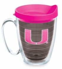 Tervis University of Miami Hurricanes 15-Ounce Colored Emblem Mug with Lid in Neon Pink
