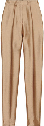 Haider Ackermann High-waisted wool and silk-blend skinny pants