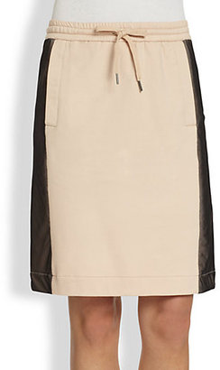 DKNY Mesh-Paneled Skirt