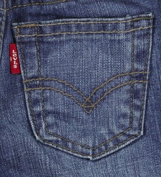 Levi's Regular Fit Jean w/ Elastic Back - Ocean Blue-12 Months
