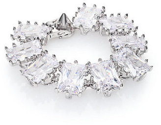 Eddie Borgo Crystal Rectangle Estate Bracelet