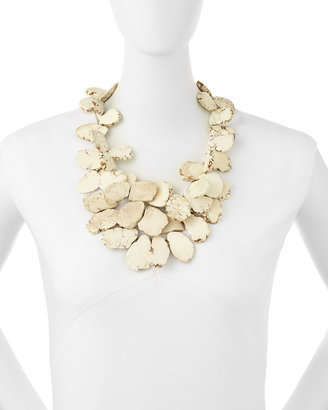 NEST Jewelry Clustered Howlite Necklace