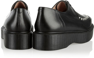 Robert Clergerie Old Robert Clergerie Pogo stitch-detailed leather creepers