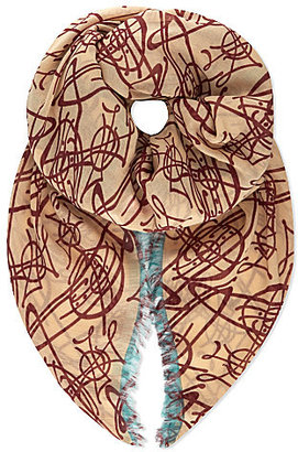 Vivienne Westwood Graffiti orb scarf