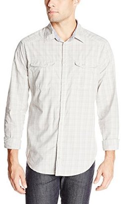 Calvin Klein Jeans Men's Long-Sleeve Checkered Button-Front Shirt