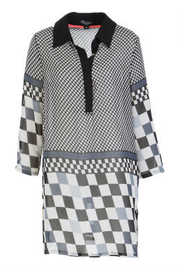 Threadz Georgette Checker Tunic