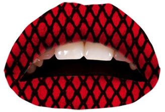 Apothia Violent Lips - The Red Fishnet Temporary Lip Appliques - Set of 3