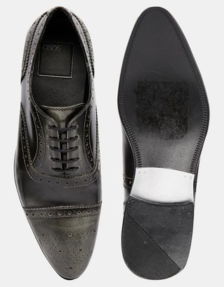 ASOS Brogue Shoes in Leather