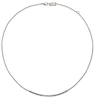 Ippolita Stella Pavé Diamond & Sterling Silver Stick Pendant Necklace