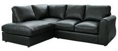 York Left Hand Corner Chaise Sofa - Faux Leather