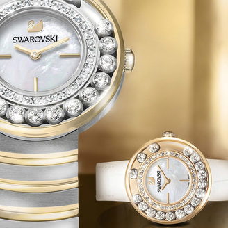 Swarovski Lovely Crystals White Rose Gold Tone Watch