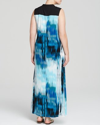 Calvin Klein Abstract Print Maxi Dress