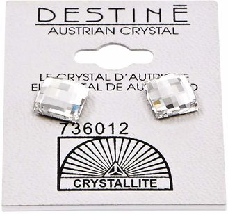 Crystallite Destine Multiple Edge Crystal Earrings