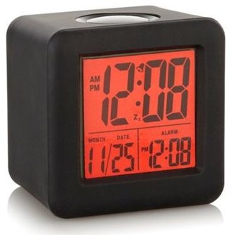 Acctim Black silicone 'Vanos' alarm clock