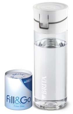 Brita FillandGo Water Filter Bottle with 4 Filter Discs - Grey