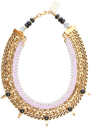 Lizzie Fortunato Chain Bib Necklace W/ Spike