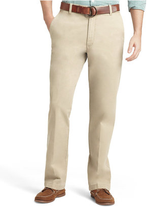 Izod Saltwater Straight-Fit Flat Front Chino Pants