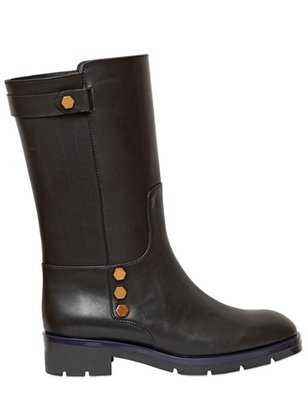 Tod's 25mm Leather Biker Boots