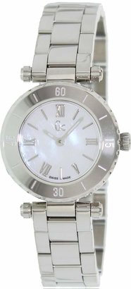 GUESS GUESS? Collection Women's X70001L1S Silver Stainless-Steel Swiss Quartz Watch with Mother-Of-Pearl Dial