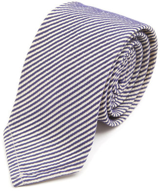 Gant Seersucker Blue Striped Tie