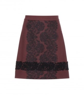 Dolce & Gabbana Lace Wool-blend Skirt
