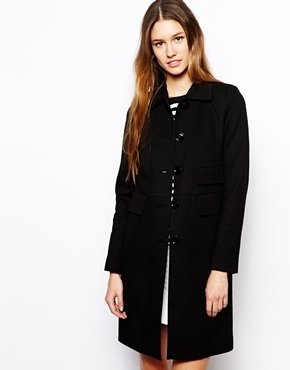Sonia Rykiel Sonia by Longline Mannish Coat in Double Jersey - Black