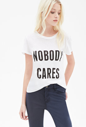 Forever 21 Nobody Cares Graphic Tee