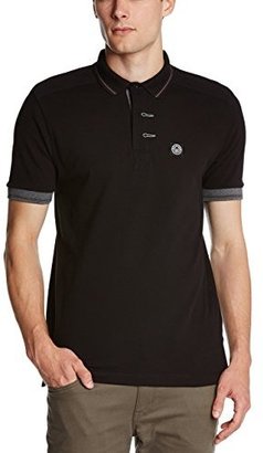 Duck and Cover Men's Ledbury Button Front Short Sleeve Polo Shirt